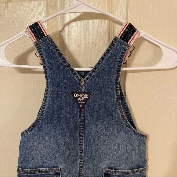 Oshkosh Bogash, denim overalls, Overalls with Striped Straps - Picture 8 of 9